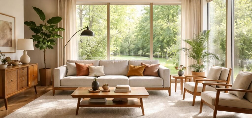 Mid-Century Modern Living Room Design